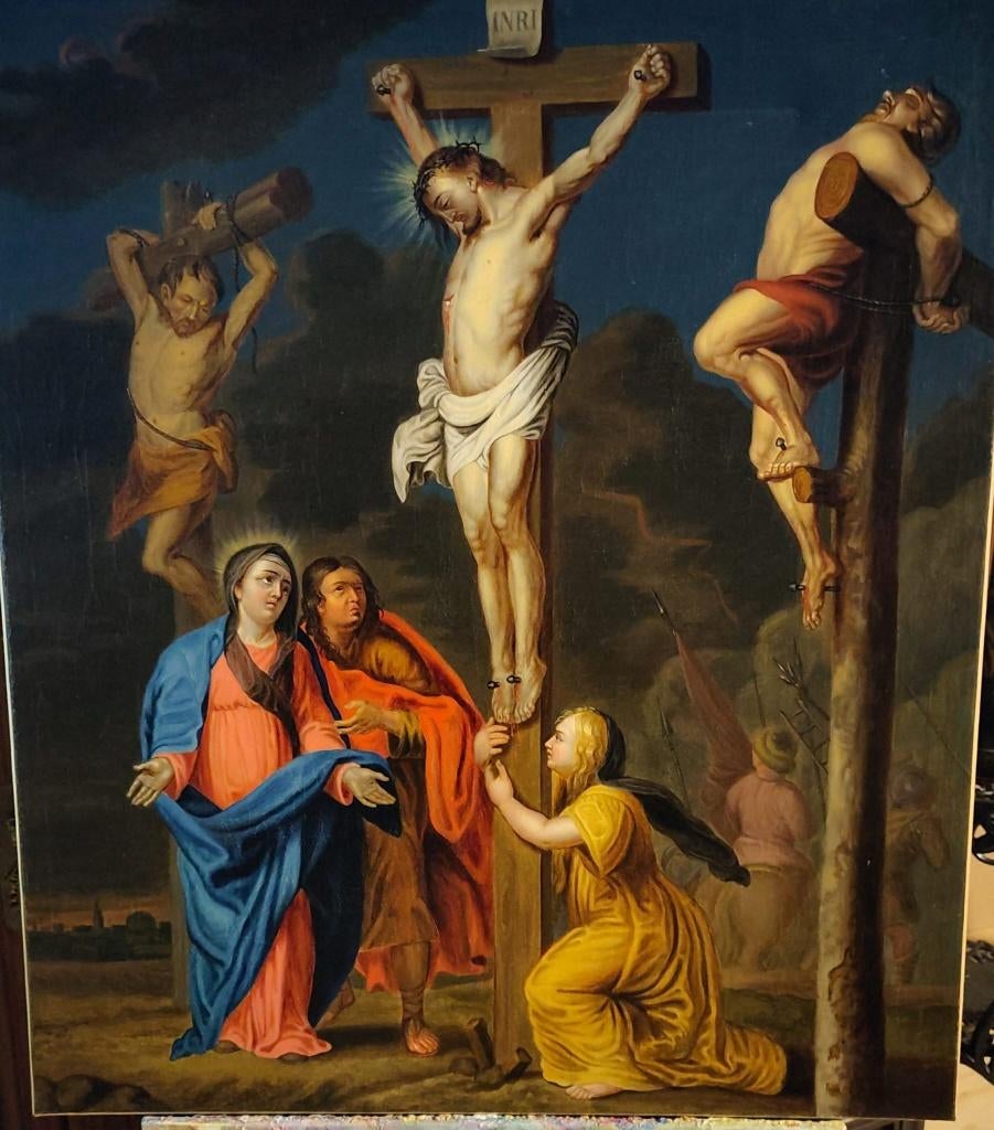 12e statie Jezus sterft aan het kruis, Antiek en Kunst, Ophalen of Verzenden