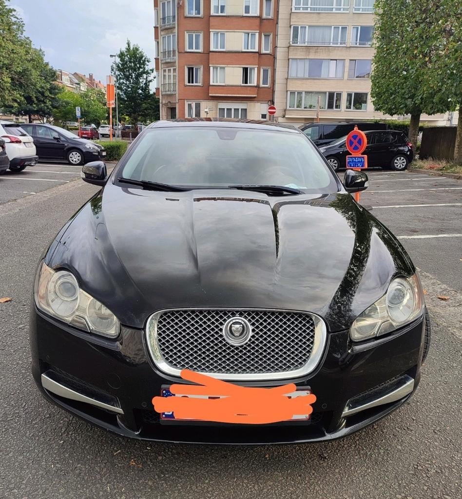 Jaguar XF 2.7 Bi-Turbo 207cv V6, prête à immatriculer, CT ok, Cuir, Achat, Entretenue par le concessionnaire, Noir