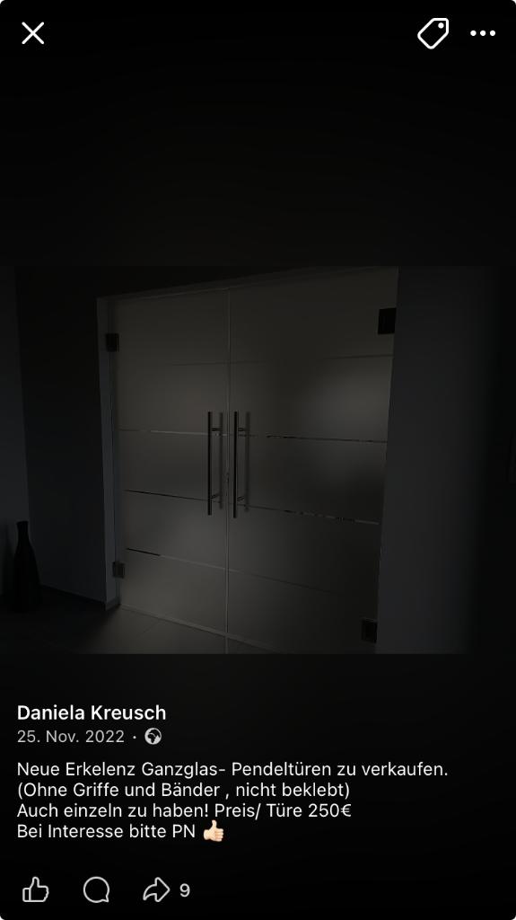 Portes vitrées neuves, Services & Professionnels, Vitriers