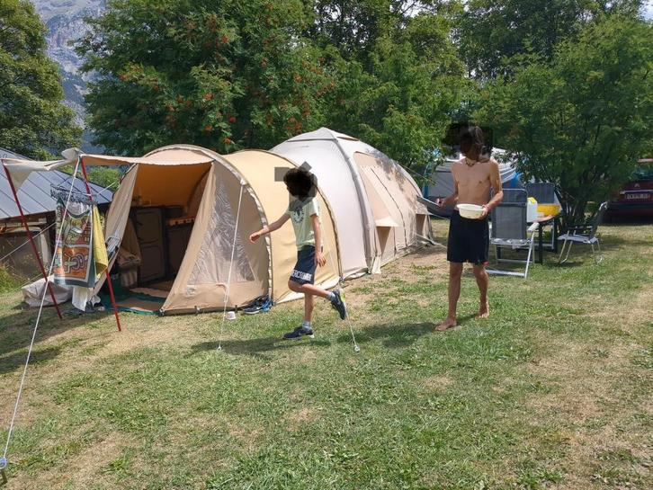 Karsten tent met slaapaanbouw, Caravans en Kamperen, Tenten, Ophalen