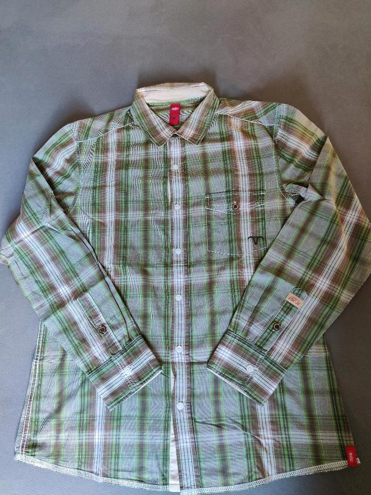 Herenhemd EDC - maat M, Kleding | Heren, Overhemden, Zo goed als nieuw, Halswijdte 39/40 (M), Bruin, Ophalen of Verzenden