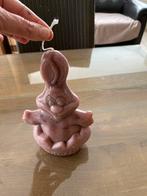 Mooie grote kaars paashaas h 24 cm, Huis en Inrichting, Overige materialen, Bruin, Nieuw, Ophalen of Verzenden