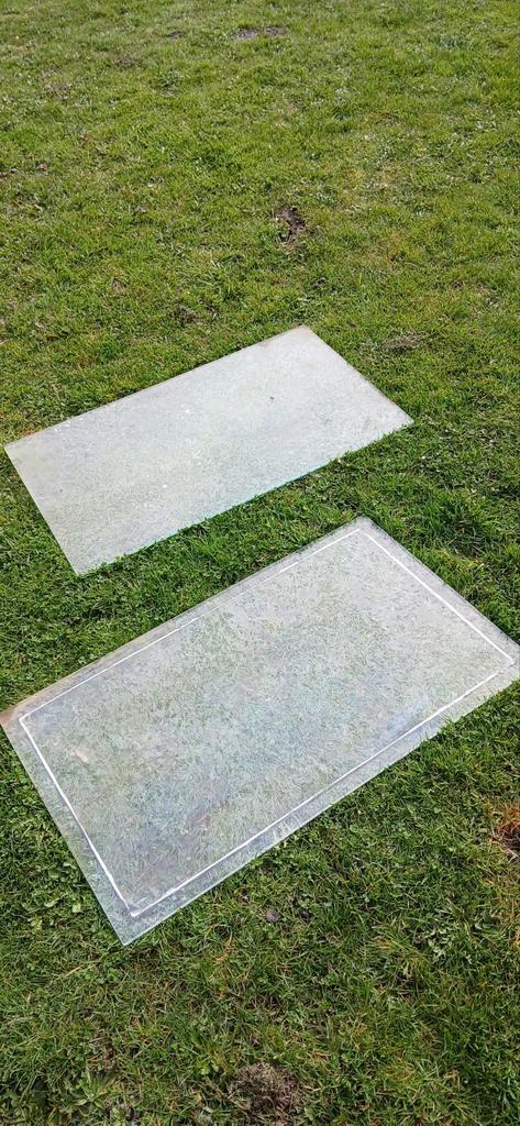 2x gehard scheepsraam / bootraam 960  563  10 mm – Rafa, Watersport en Boten, Beroepsscheepvaart, Zo goed als nieuw, Ophalen