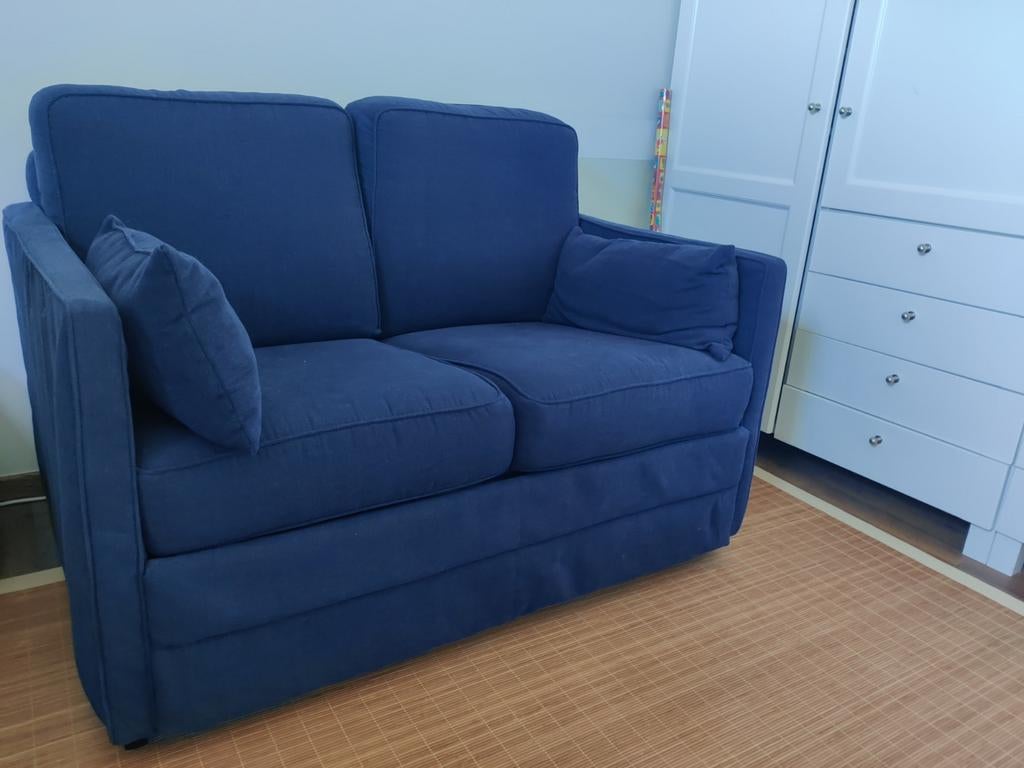 Super Sleepy Slaapzetel met verenmatras bijna nooit gebruikt, Ophalen, 90 cm