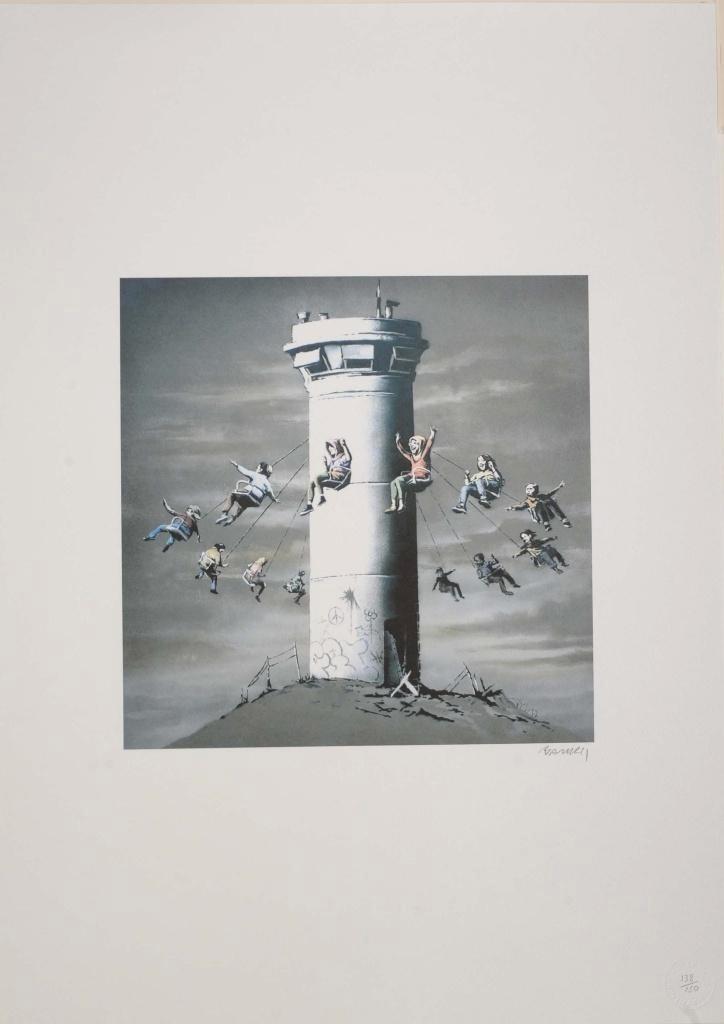 Banksy - Free Palestine, Antiek en Kunst, Kunst | Litho's en Zeefdrukken, Ophalen of Verzenden