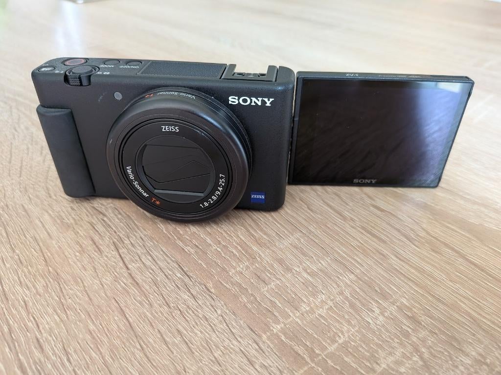 Sony ZV-1 VLOG Camera – 4K, F1.8 lens & Ext Mic aansluiting, Gebruikt, Overige soorten, Externe microfoon, Sony