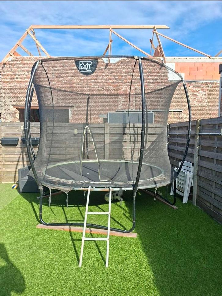 Exit Silhouette trampoline diameter 305 cm zwart, Kinderen en Baby's, Speelgoed | Buiten | Trampolines, Ophalen