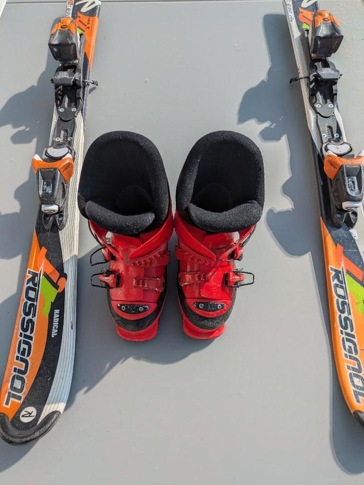Skis enfant 100cm + bottines 19,5, Sport en Fitness, Skiën en Langlaufen, Gebruikt, Ski's, Ski, Rossignol, 100 tot 140 cm, Ophalen