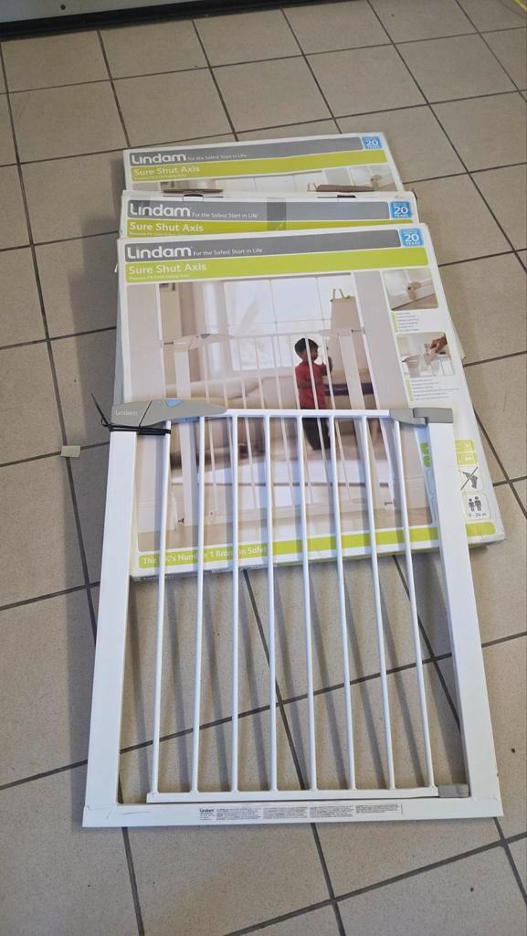 Lindam traphekje, Kinderen en Baby's, Traphekjes, Gebruikt, Klemhekje, Metaal of IJzer, 115 cm of meer, Ophalen