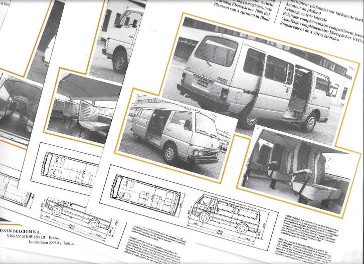 NISSAN URVAN  1975, Boeken, Auto's | Folders en Tijdschriften, Zo goed als nieuw, Nissan, Ophalen of Verzenden