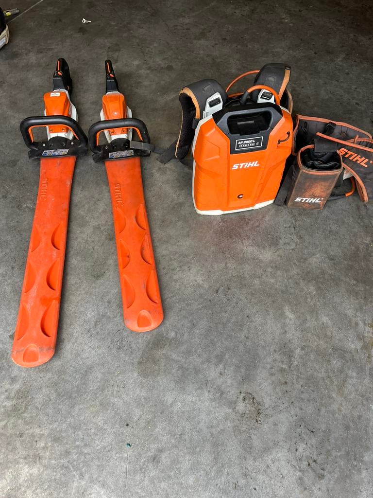 Stihl accu heggenscharen, Jardin & Terrasse, Taille-haies, Enlèvement ou Envoi, Comme neuf, Batterie