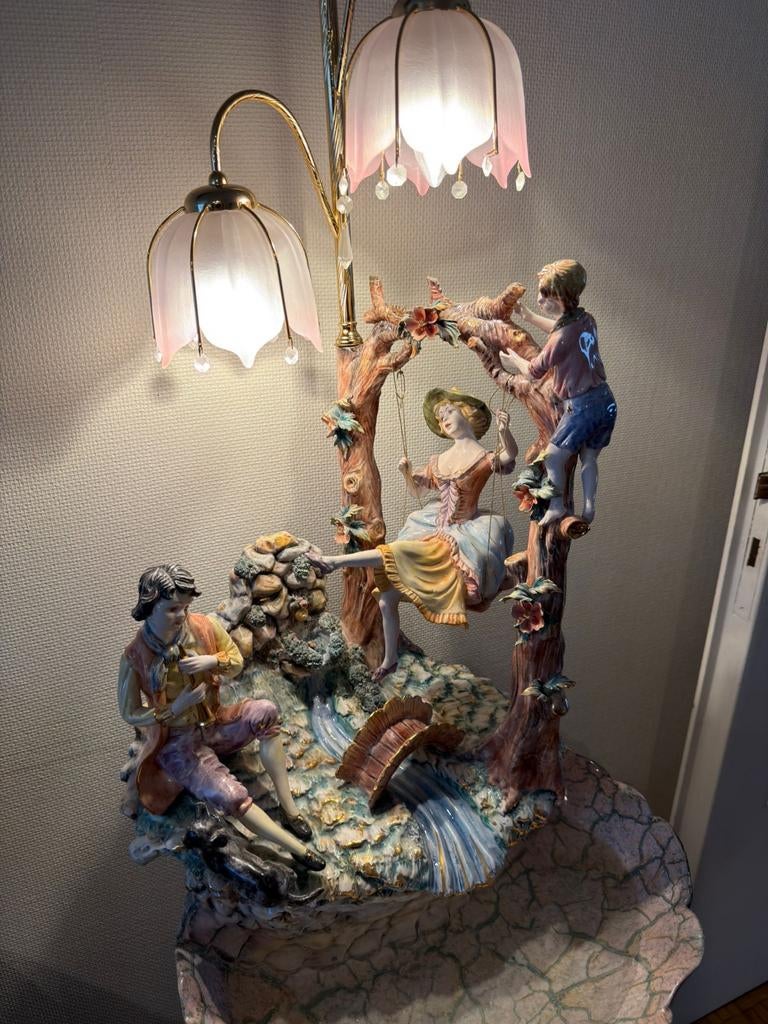 Italiaanse keramische fonteinlamp, Ophalen