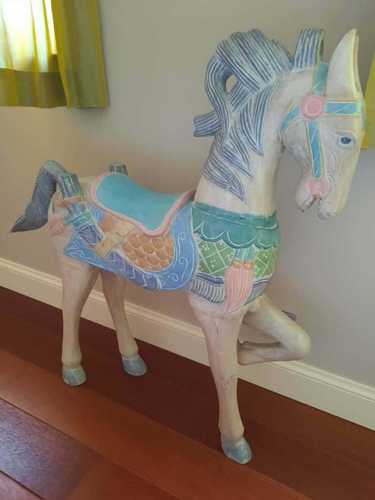 Houten paard, Antiek en Kunst, Ophalen