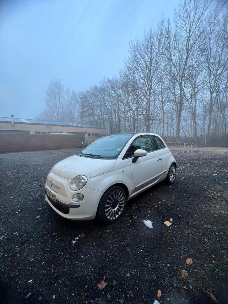 Fiat 500 beige, Autos, Fiat, Air conditionné, Ordinateur de bord, Phares antibrouillard, Toit ouvrant, Radio, Système Start/Stop