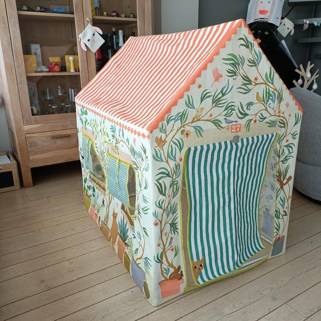 Speelhuisje Djeco voor kinderen vanaf 3 jaar, Ophalen, Gebruikt, Overige materialen