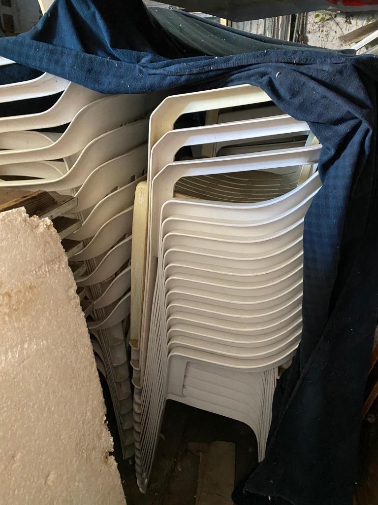 Tuinstoelen, Ophalen, Gebruikt, Plastic, Stapelbaar