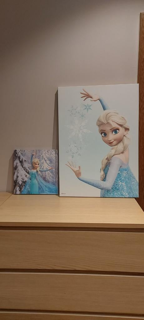 CANVAS FROZEN NIEUW  VOOR BEIDE 40 EURO, Antiek en Kunst, Kunst | Schilderijen | Modern, Ophalen