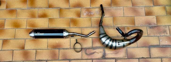 Leovince uitlaat beta rr50, Fietsen en Brommers, Brommeronderdelen | Algemeen, Zo goed als nieuw, Uitlaat, Ophalen