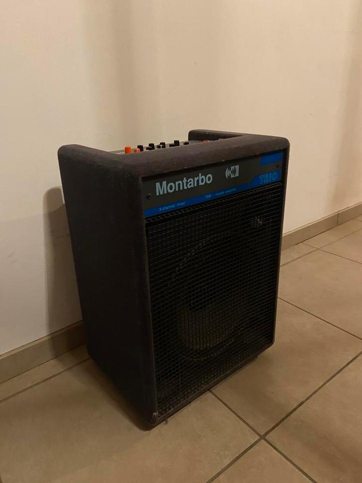 Ampli/enceinte amplifiée Montarbo TRIO vintage, TV, Hi-fi & Vidéo, Appareil pour karaoké, Mixeur, Enlèvement