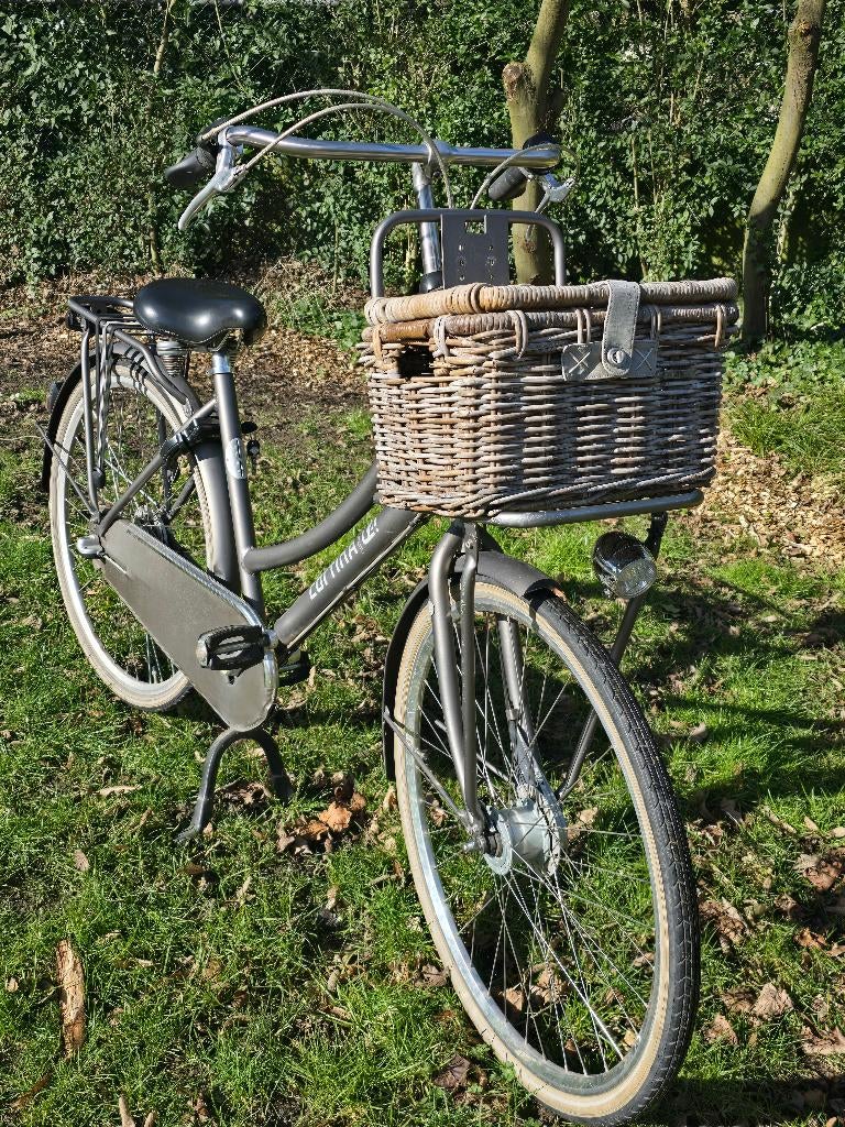 Damesfiets Cortina U4.28 inch,3v(grijs)+Naaf, zonder mand, Vélos & Vélomoteurs, Vitesses, Frein à tambour, Comme neuf, Enlèvement