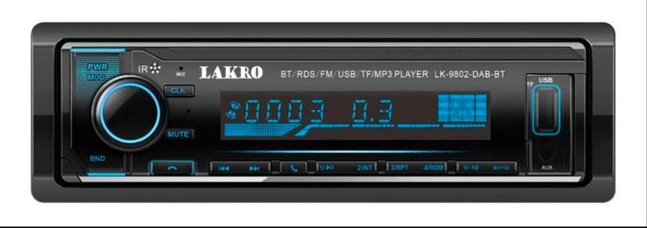 Lakro autoradio ( LK-9802-DAB-BT ) bluetooth, Auto diversen, Autoradio's