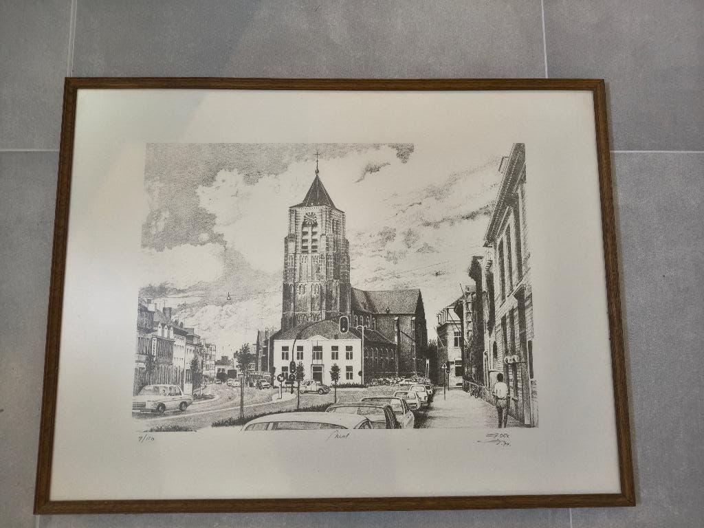 Lithografie Mol 1974, Guy Desarzens, Antiek en Kunst, Ophalen