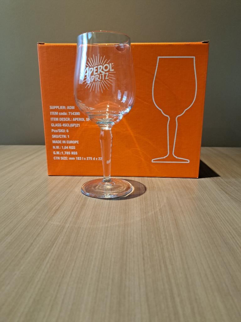 Aperol spritz glazen, Ophalen of Verzenden, Nieuw