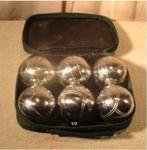 Lot de 6 boules de pétanque en métal Prima dans un étui, Enlèvement ou Envoi, Comme neuf