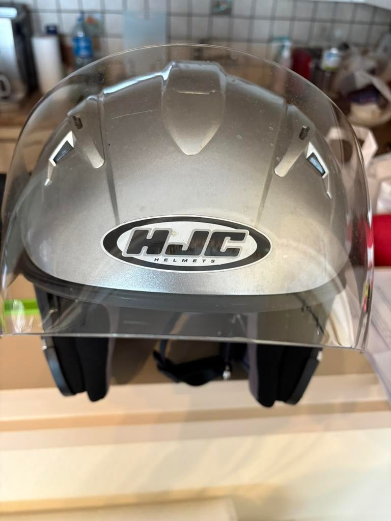 Casque de moto couleur gris clair, Femmes, Seconde main, Enlèvement ou Envoi, L