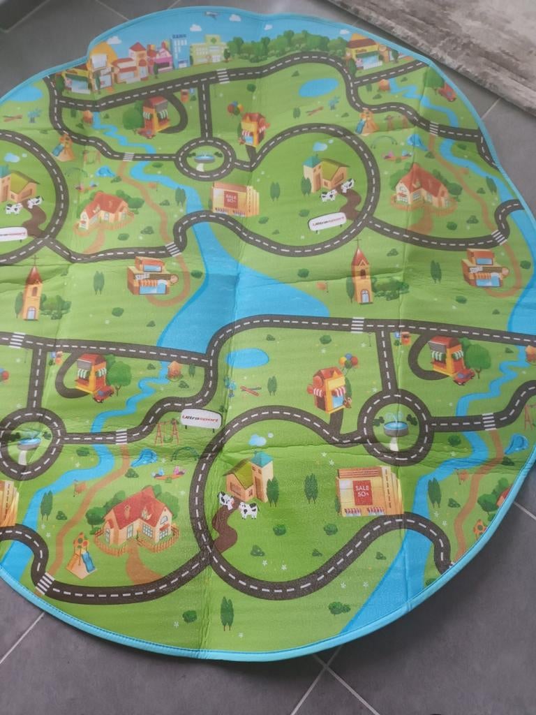 Dubbelzijdig speelmat voor buiten, Ophalen