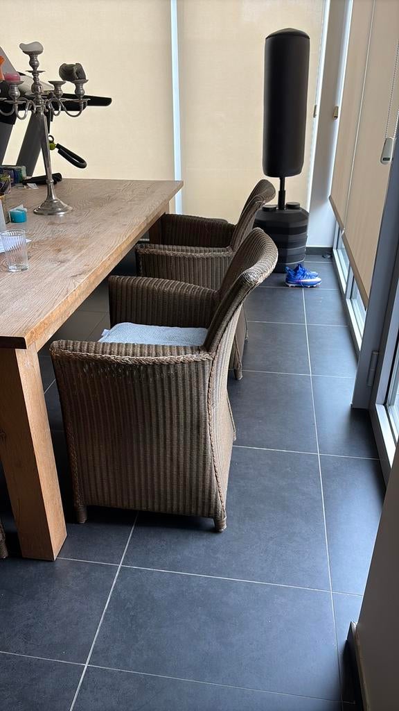 Stoelen in riet60cm breed 85cm hoog zithoogte 45cm, Ophalen, Bruin, Riet of Rotan, Vijf, Zes of meer stoelen