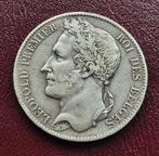 België  5 Francs 1849 Leopold l. Gelauwerd, Timbres & Monnaies, Monnaies | Belgique, Enlèvement ou Envoi, Monnaie en vrac, Argent