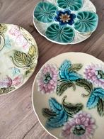 prijs per stuk antiek Art Nouveau Jugendstil Majolika bordje, Enlèvement ou Envoi