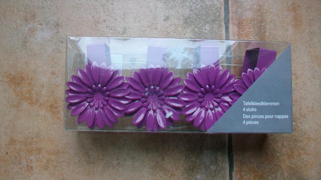 Tafelkleedklemmen, paars, nieuwstaat, Maison & Meubles, Cuisine | Vaisselle, Enlèvement ou Envoi, Neuf