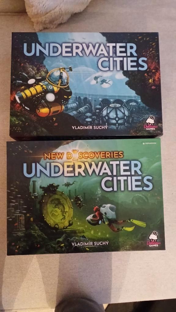 bordspel strategiespel Underwater Cities + New Discoveries, Hobby en Vrije tijd, Gezelschapsspellen | Bordspellen, Nieuw, Een of twee spelers