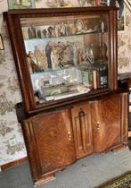 Antieke etalagekast, Ophalen, 100 tot 150 cm, Klassiek, 150 tot 200 cm