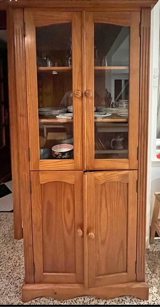 Vaisselier pin LIVRAISON GRATUITE, Maison & Meubles, Armoires | Vitrines, Pin, Enlèvement