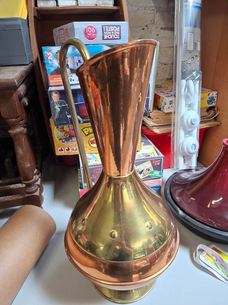 Koperen kruik van 60 cm, Ophalen