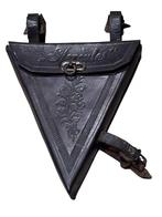 Hercules lederen fietstas, Fietsen en Brommers, Fietsaccessoires | Fietstassen, Gebruikt, Hercules, B, Ophalen of Verzenden