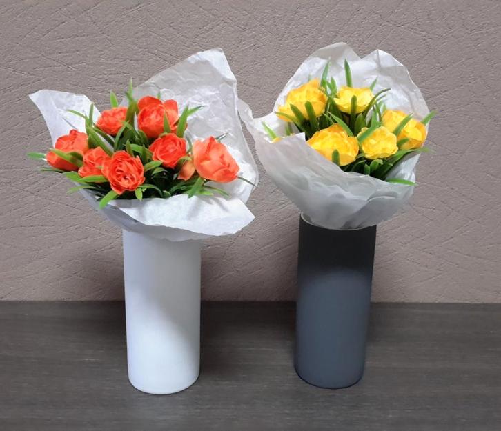 Lot / partij mini vaasjes ( NIEUW ), Huis en Inrichting, Woonaccessoires | Vazen, Nieuw, Wit, Minder dan 50 cm, Aardewerk of Porselein