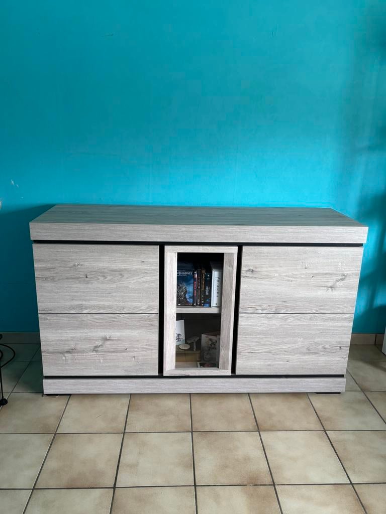 Kast, Huis en Inrichting, Kasten | Dressoirs, Zo goed als nieuw, Glas, Ophalen