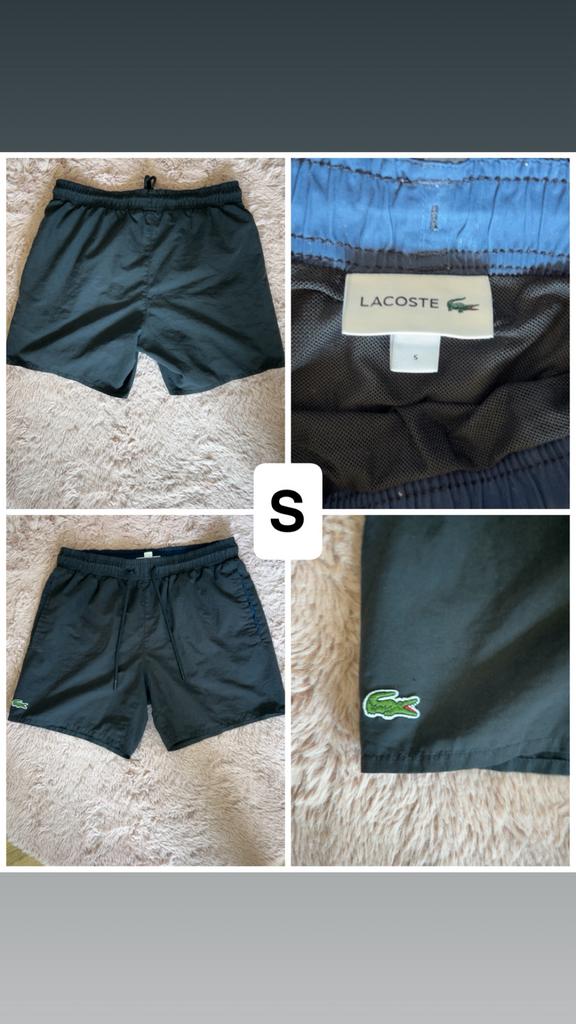 Lacoste zwemshort, Ophalen, Maat 46 (S) of kleiner, Zwart, Zwemshort