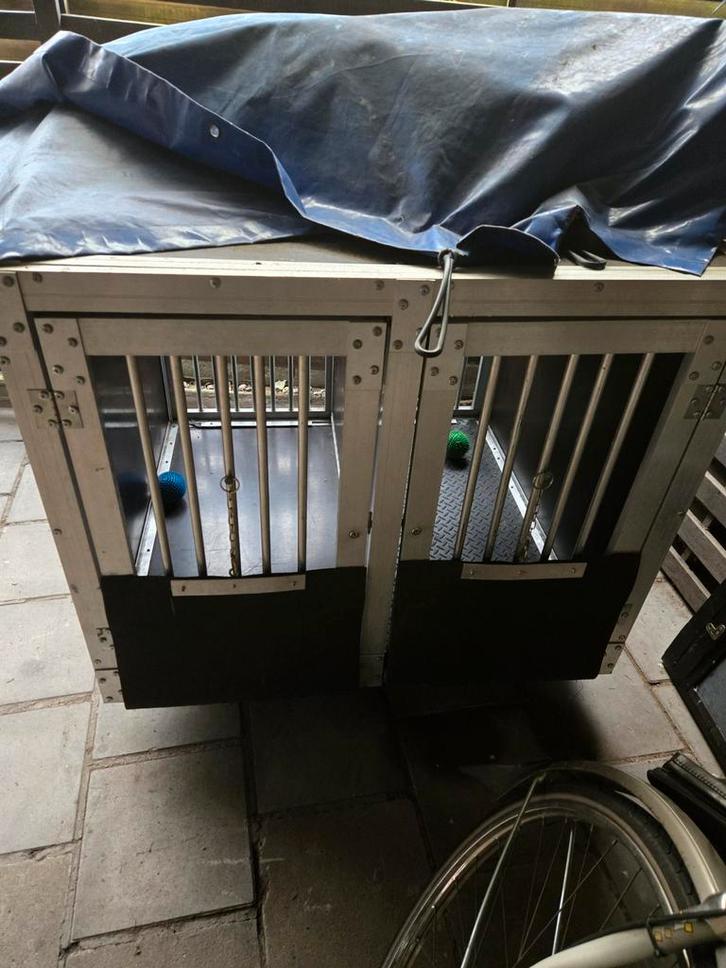 Dubbele hondenhok voor lichte vracht, Animaux & Accessoires, Maisons pour chiens, Niche à chien, Enlèvement