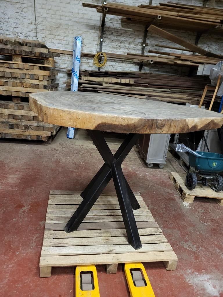 Boomschijf statafel, Huis en Inrichting, Tafels | Statafels, Ophalen