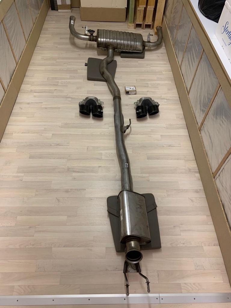 Uitlaat Mercedes cla- AMG 45 S + Black exhaust tips AMG, Ophalen, Nieuw, Mercedes-Benz