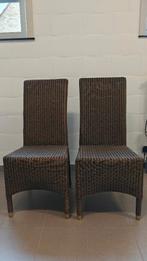 Loyd Loom stoelen, Huis en Inrichting, Stoelen, Ophalen, Zo goed als nieuw, Bruin, Vijf, Zes of meer stoelen