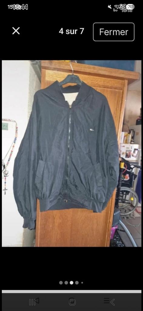 Veste lacoste, Porté, Taille 48/50 (M), Noir, Lacoste