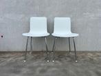 Vitra Hal tube witte stoelen, 4x, showroommodellen, Verzenden, Wit, Design, Zo goed als nieuw