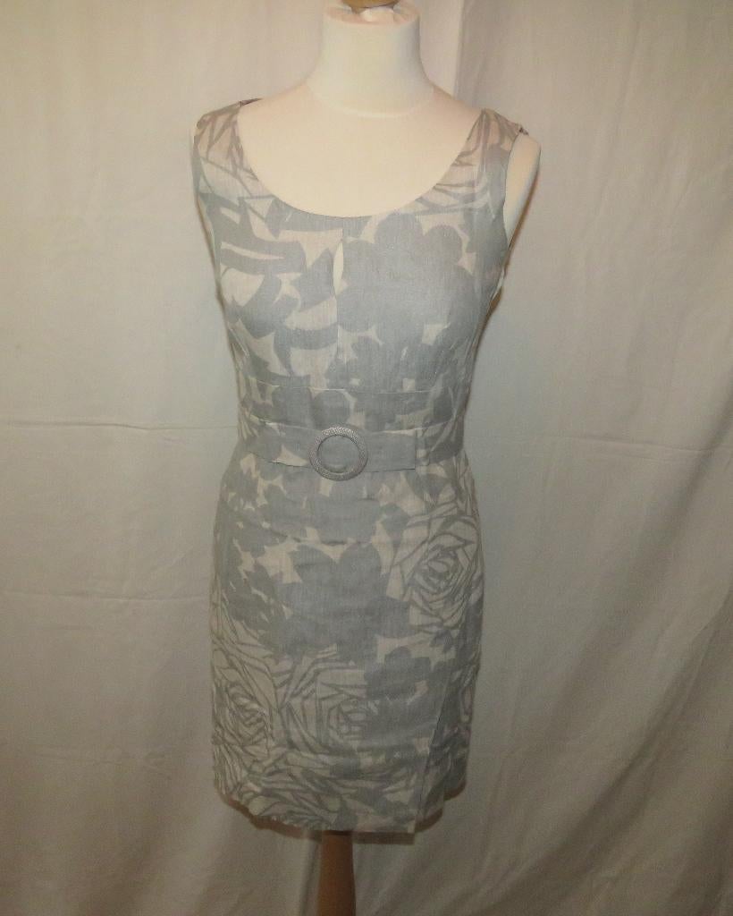 Xandres Jurk kleed Maat 38 linnen, Kleding | Dames, Jurken, Ophalen of Verzenden, Maat 38/40 (M), Grijs