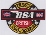 BSA Classic British motorcycles stoffen opstrijk patch emble, Motoren, Verzenden, Nieuw